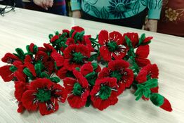 Мастер-класс: изготовление из синельной проволоки цветы 